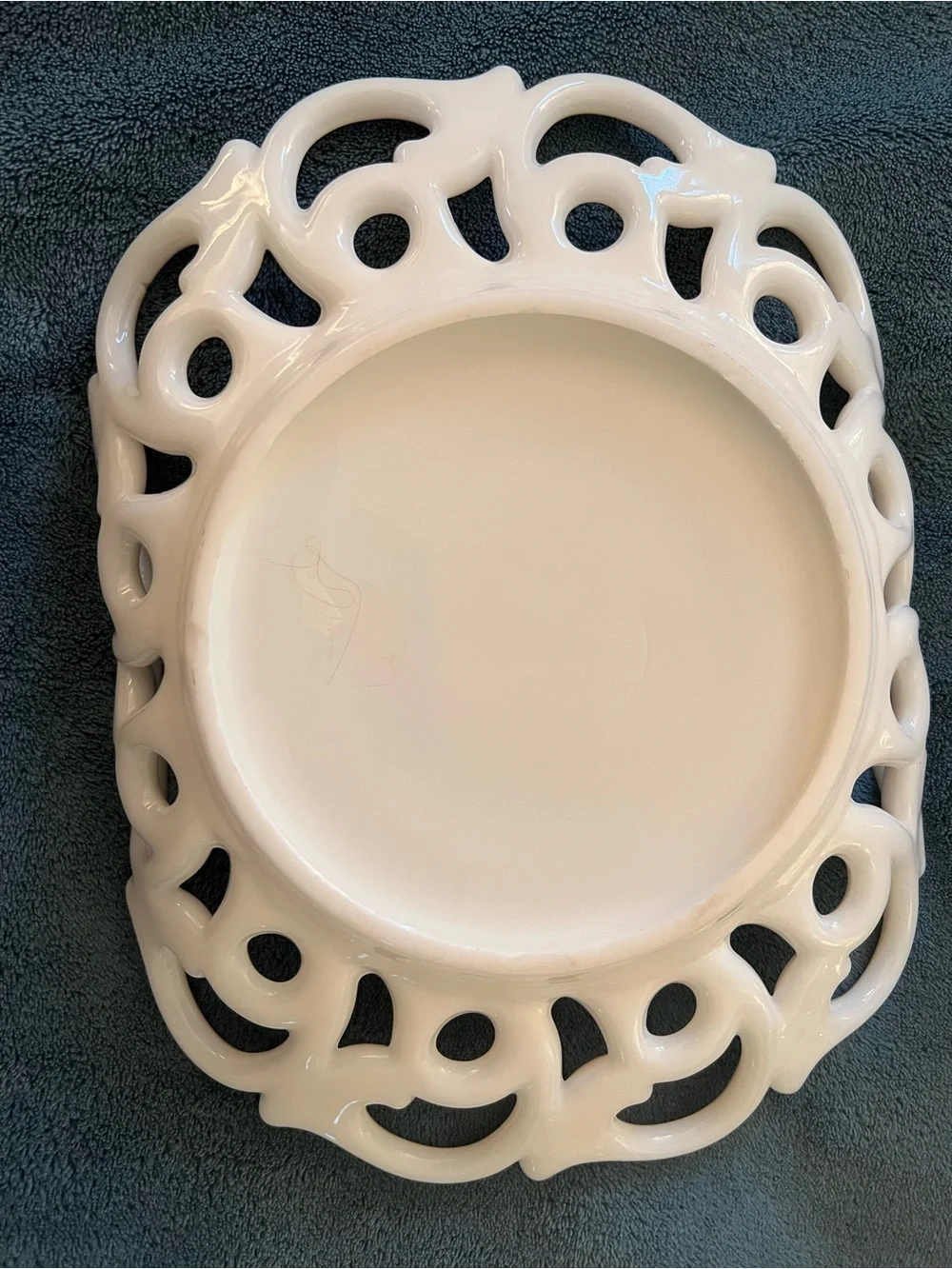 vintage Fostoria Monroe milk glass  